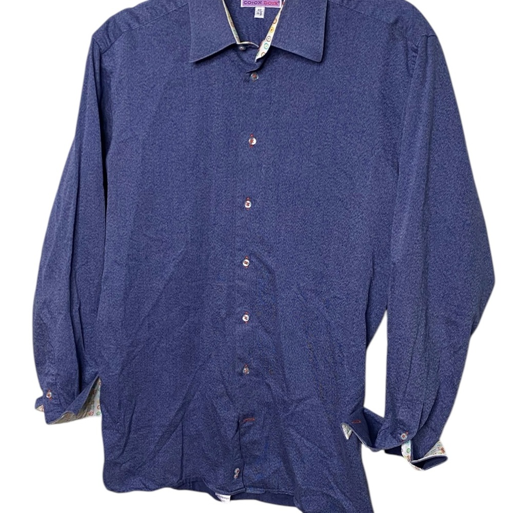 Cotton Deux Blue Dress Shirt